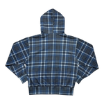 PLAID FULL ZIP BLUE