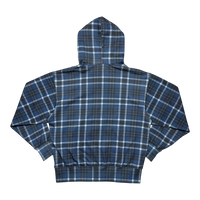 トップス starteam Full Zip Hoodie PLAID FULL ZIP BLUE – The Star Team