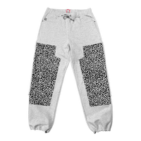 LEOPARD SWEATPANTS GREY