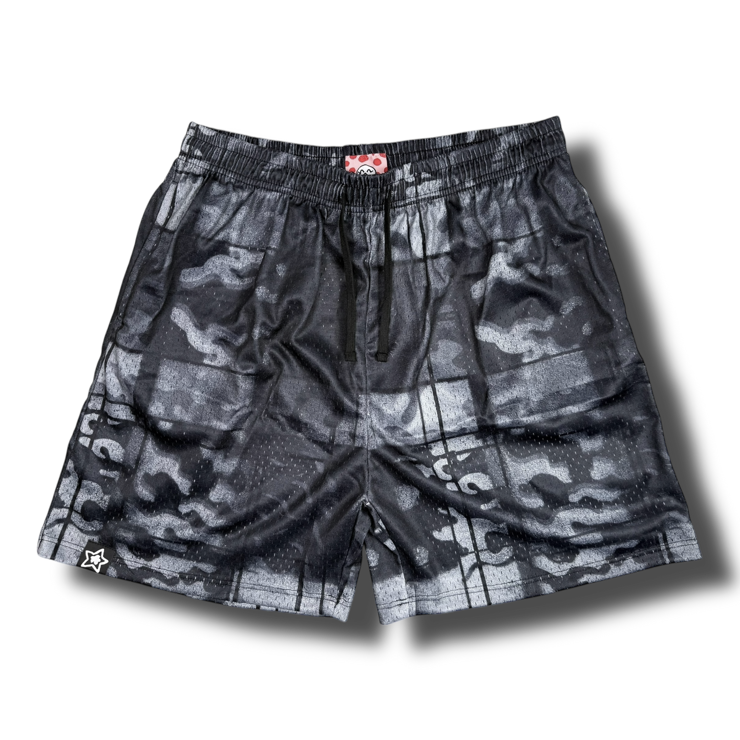 CAMO PLAID MESH SHORTS