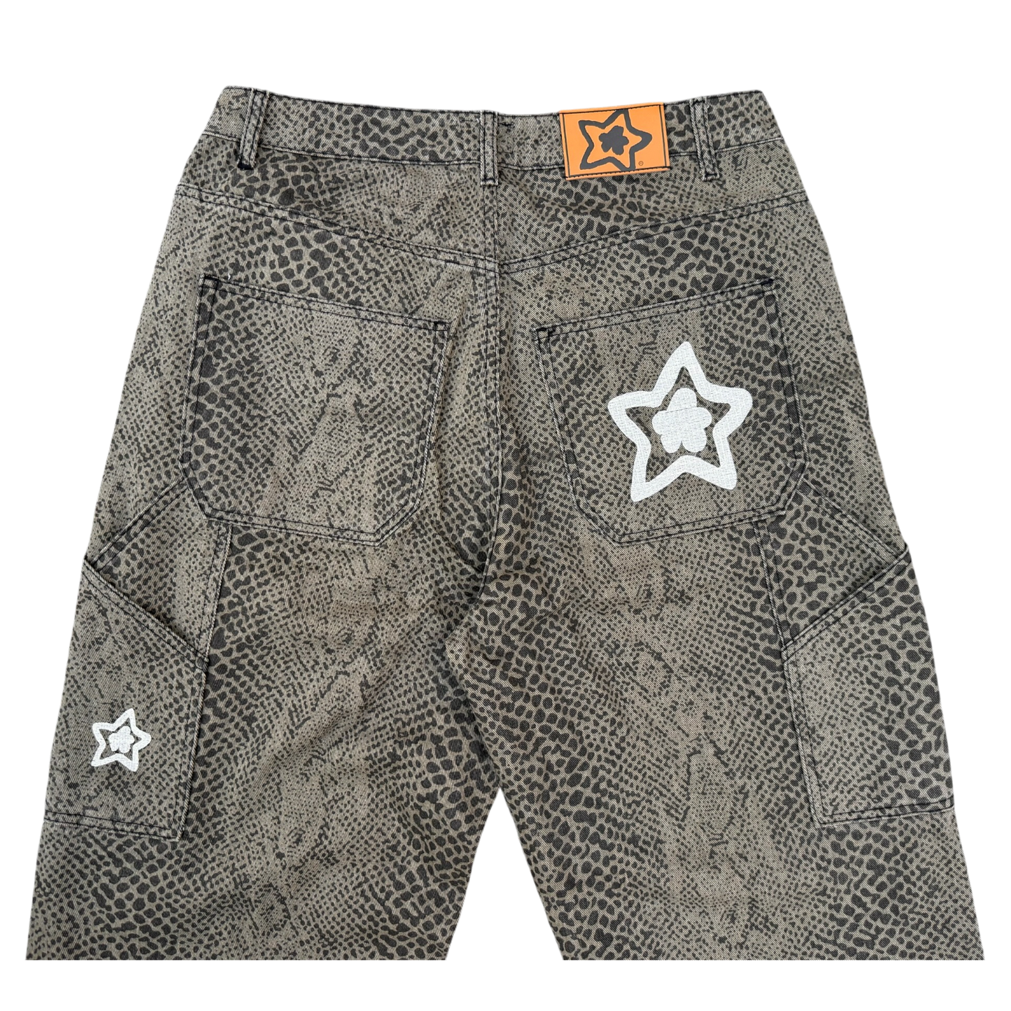 SNAKESKIN STAR JEANS
