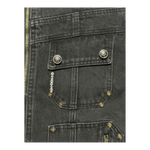 DENIM ZIP UP BLACK