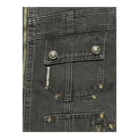 DENIM ZIP UP BLACK
