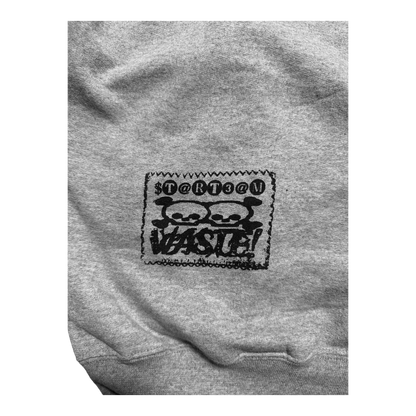 WASTE HOODIE GREY