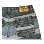 LAYERED STAR JEANS BLUE