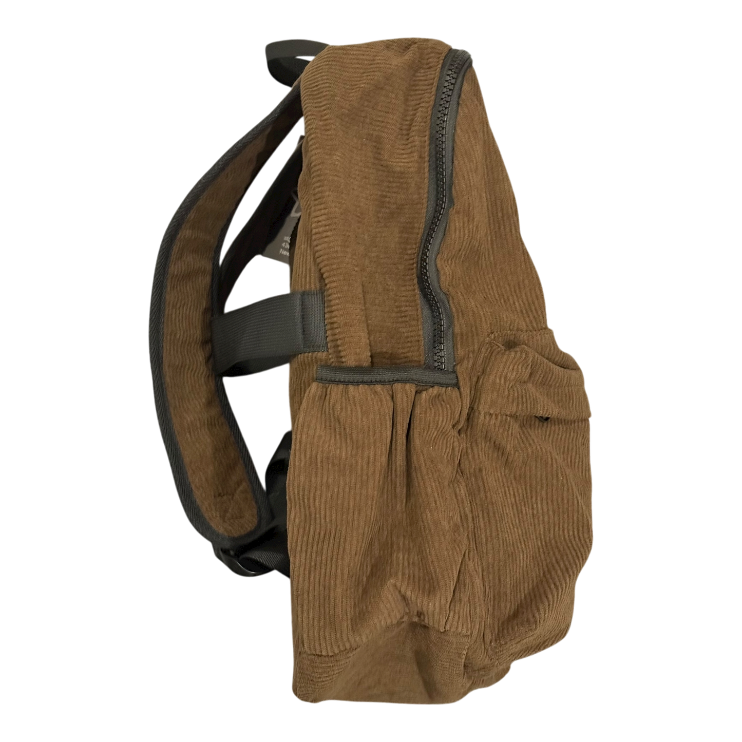 BROWN CORDUROY BACKPACK