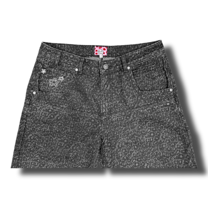 LEOPARD DROP SHORTS