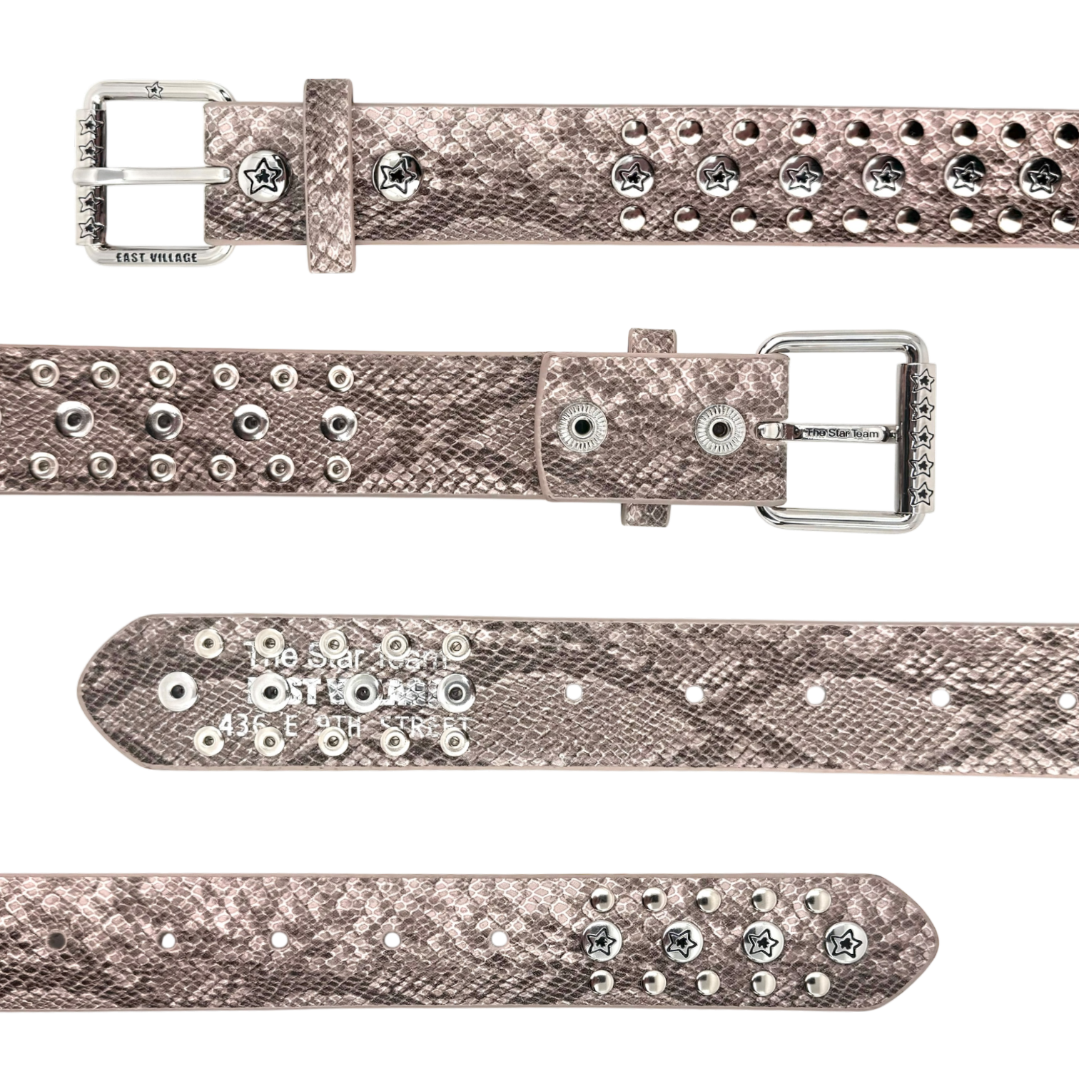 小物 STAR TEAM STUDDED SNAKE BELT SAND STUDDED SNAKE BELT SAND