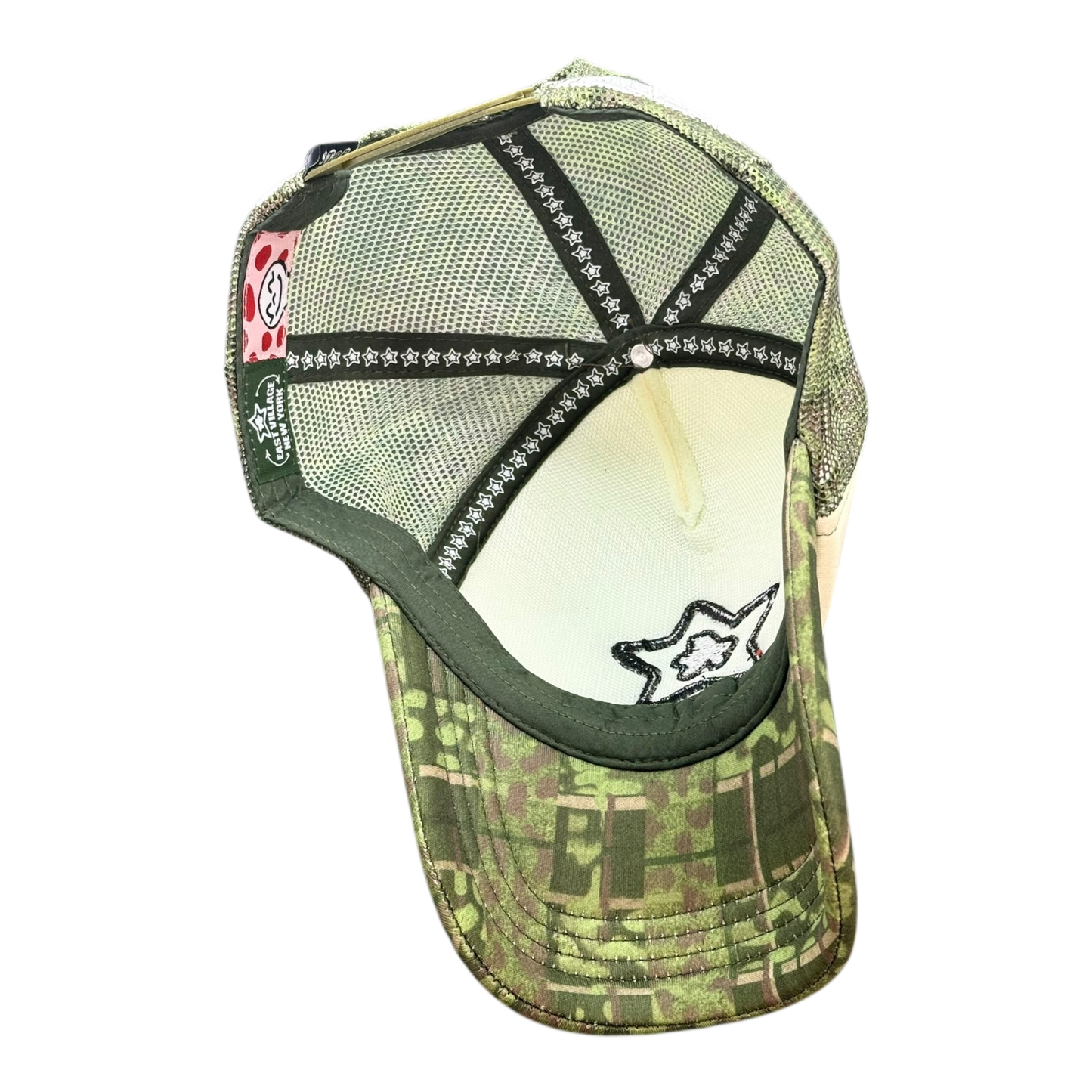 FOAM TRUCKER HAT LEOPARD GREEN