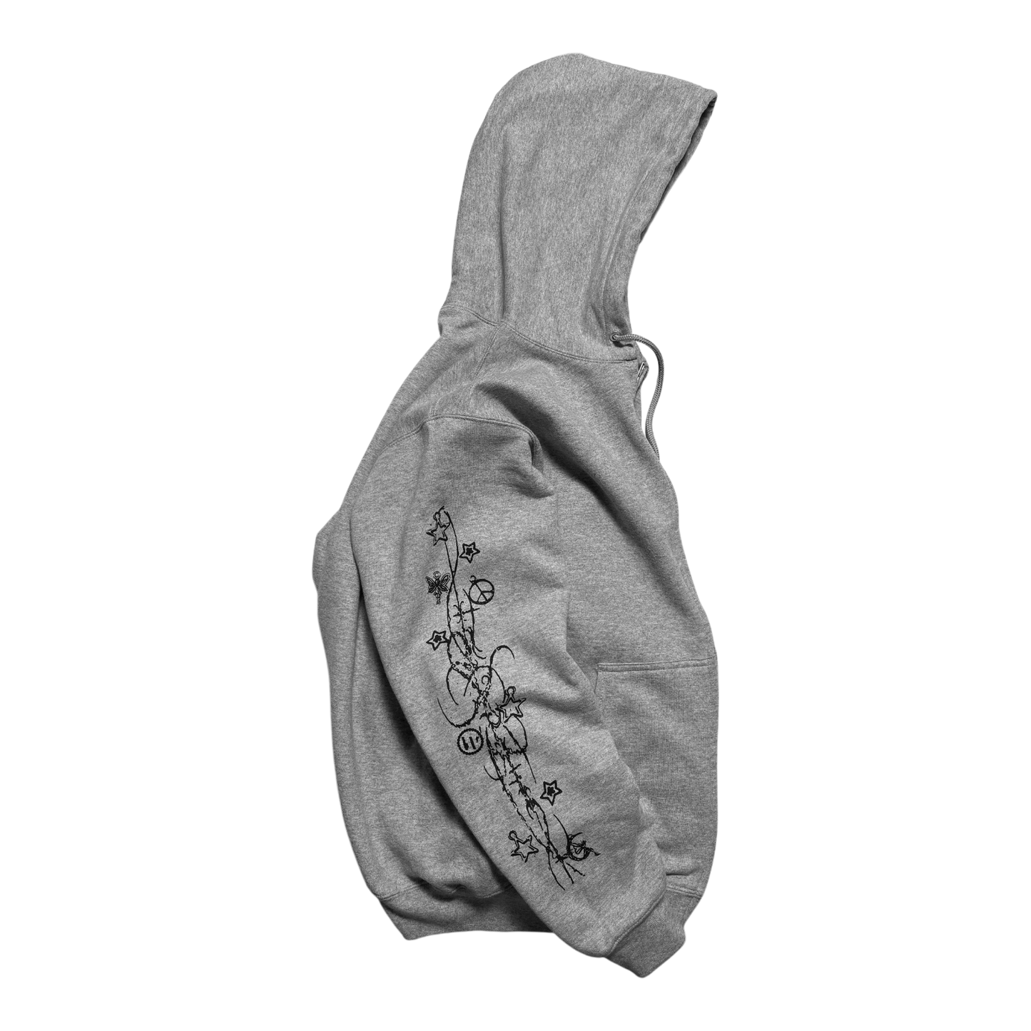 WASTE HOODIE GREY