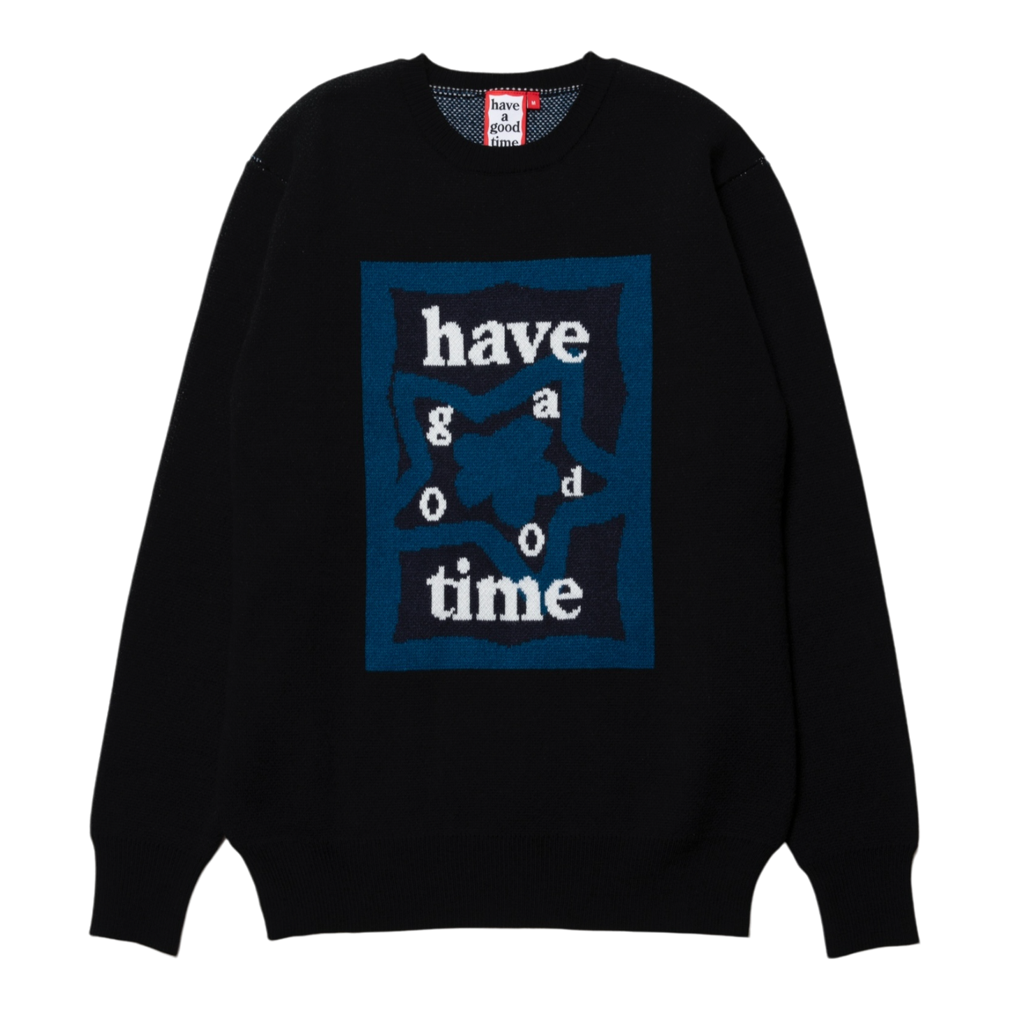 HAVE A GOOD TIME KNIT SWEATER BLACK