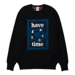 HAVE A GOOD TIME KNIT SWEATER BLACK
