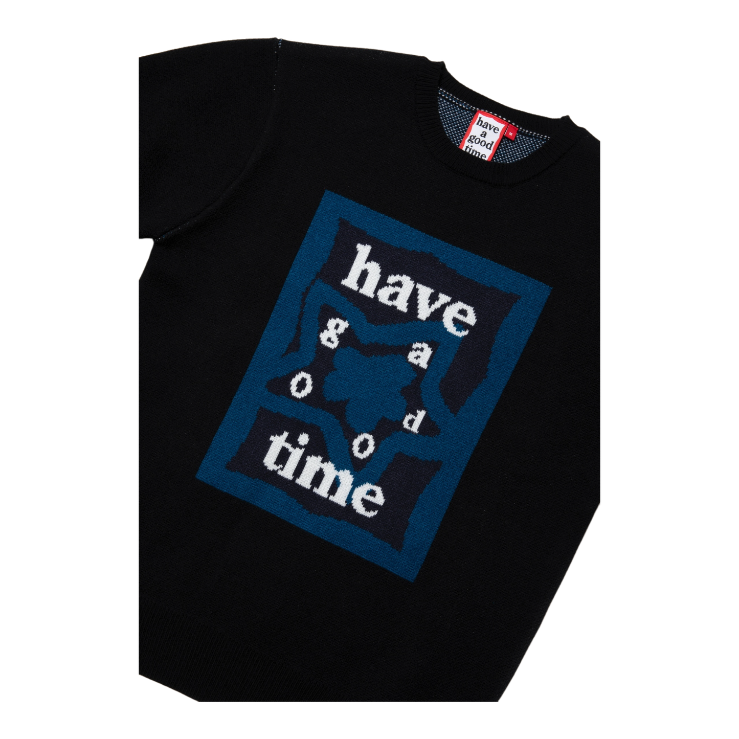 HAVE A GOOD TIME KNIT SWEATER BLACK