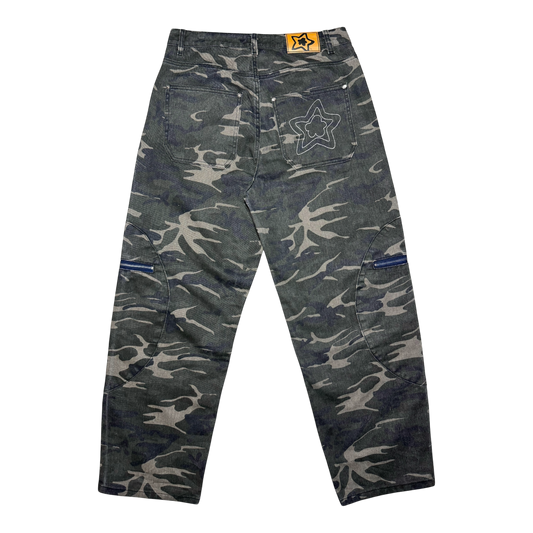 CIRCLE CARGO JEANS CAMO