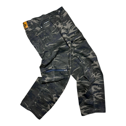 CIRCLE CARGO JEANS CAMO