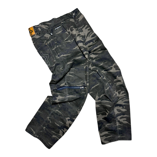 CIRCLE CARGO JEANS CAMO