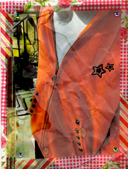 ORANGE ZIP UP HOODIE