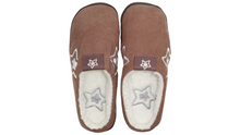 Load image into Gallery viewer, BROWN STAR SLIPPERS
