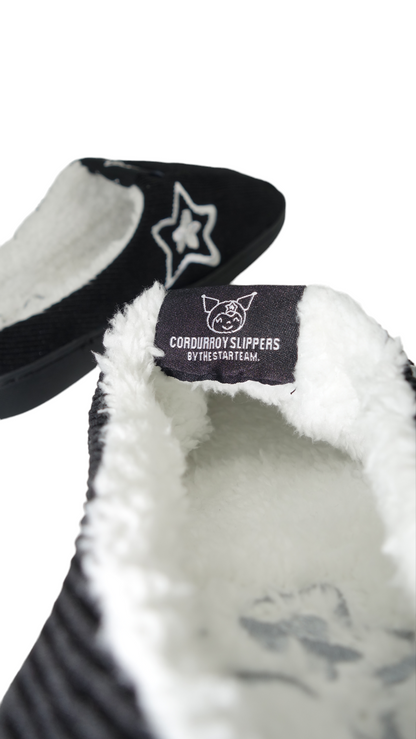 BLACK STAR SLIPPERS